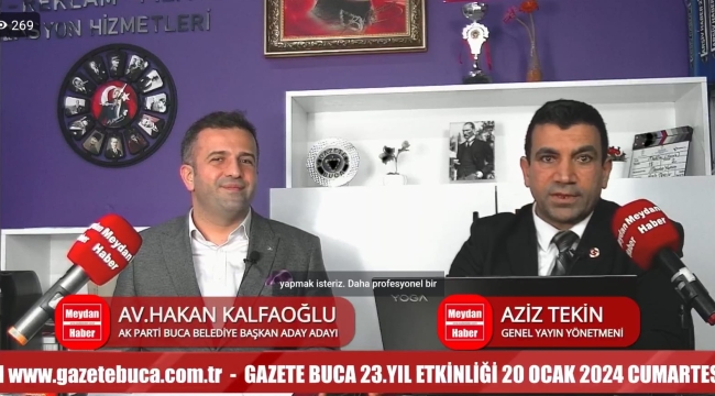 AV HAKAN KALFAOĞLU AK PARTİ BUCA BELEDİYE BAŞKAN ADAY ADAYI